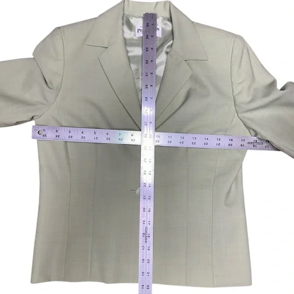 VTG Pendleton Women’s 100% Virgin Wool Green Blazer Jacket ~ Like New ~ Sz 4 - Picture 8 of 9